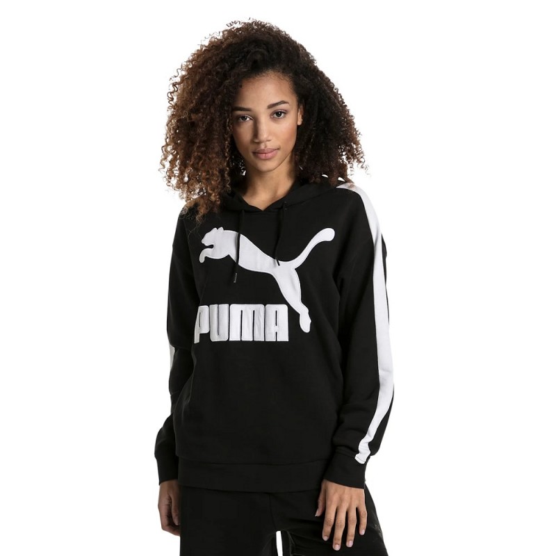 Sudadera Puma Classics Logo T7 Mujer Negra