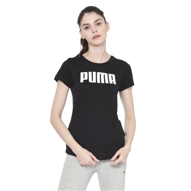 Camiseta Puma Essentials Mujer Negro